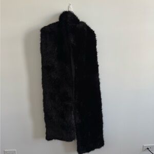 Carven Black Faux Fur STOL